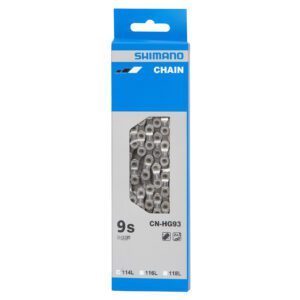 Shimano Chain, (01) Cn-hg93 Super Narrow Chain  9s 116l, W/o End Pin, W/ampoule Type Connect Pin X1, Ind.pack