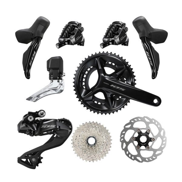 Shimano 105 Di2 Groupset R7100 170mm  50/34 11-34t Shimano 105 Di2 Groupset R7100 170mm 50/34 11-34t