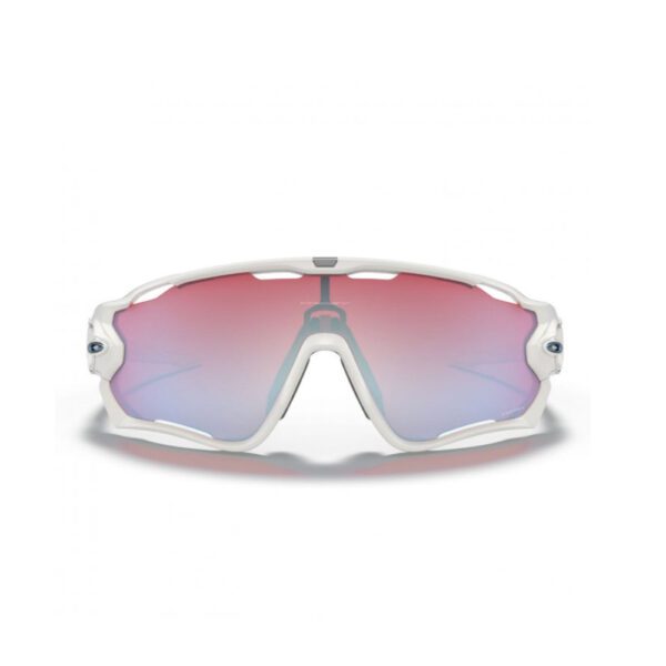 Oakley Sunglasses Jawbreaker Snow Collection With Polished White Frame And Prizm Snow Sapphire Lenses - Image 2