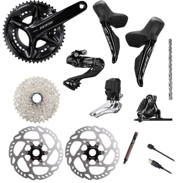 SHM-R7170-GROUP Shimano 105 Di2 R7170 Groupset 52/36 172.5mm 11-36t - Image 1