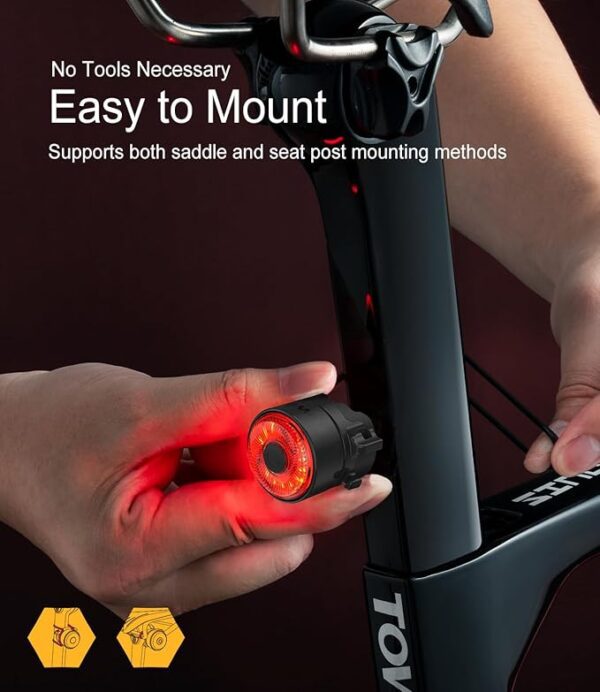 Towild Smart Brake Rear Bike Light Tl03 - Image 3