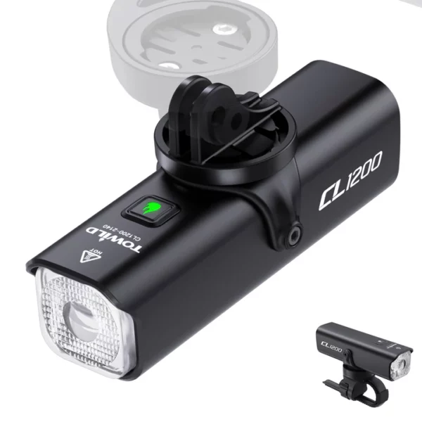 CL1200_2dc708cd-77ec-49bd-95fa-448aa5ed8790 Towild Front Bike Light Cl - 1200 - Image 1